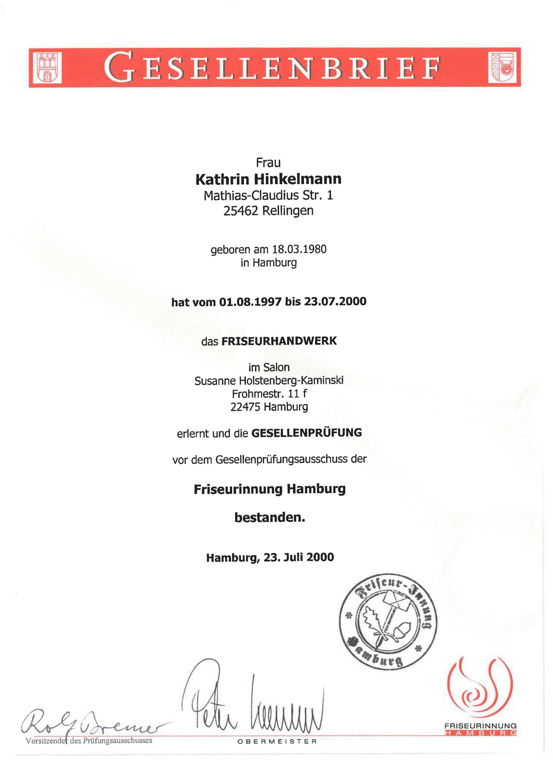 gesellenbrief
